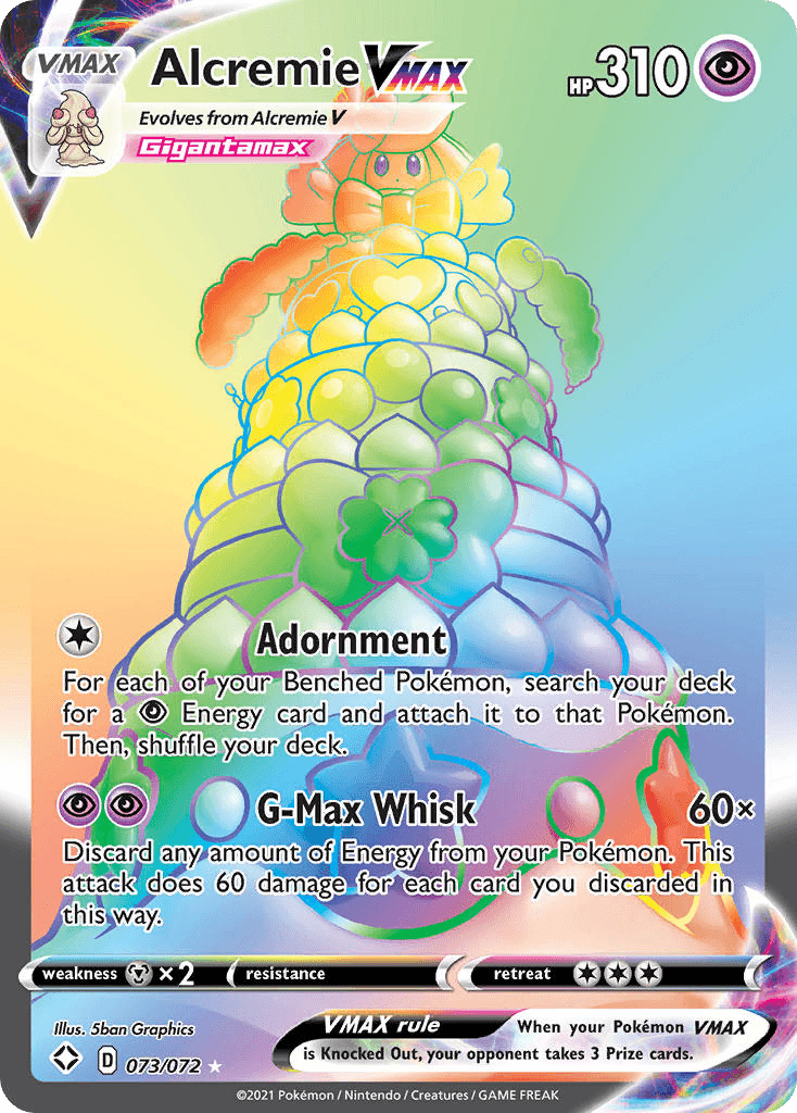 Alcremie VMAX, kortbilde fra pokemontcg.io
