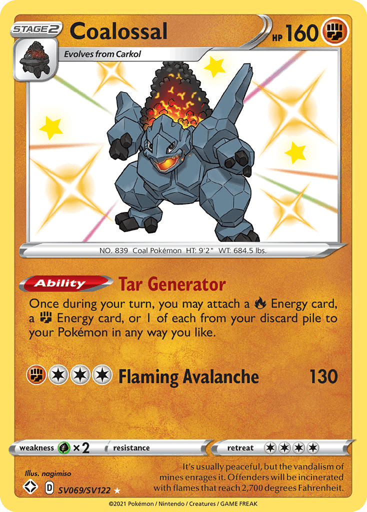 Coalossal, kortbilde fra pokemontcg.io