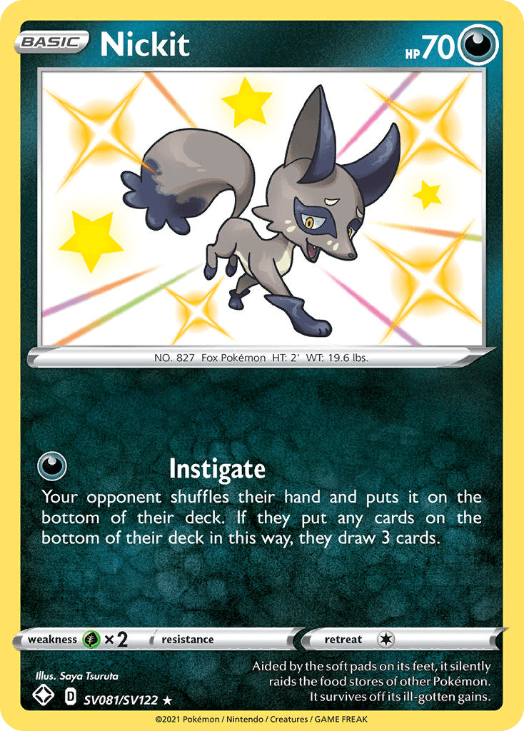 Nickit, kortbilde fra pokemontcg.io