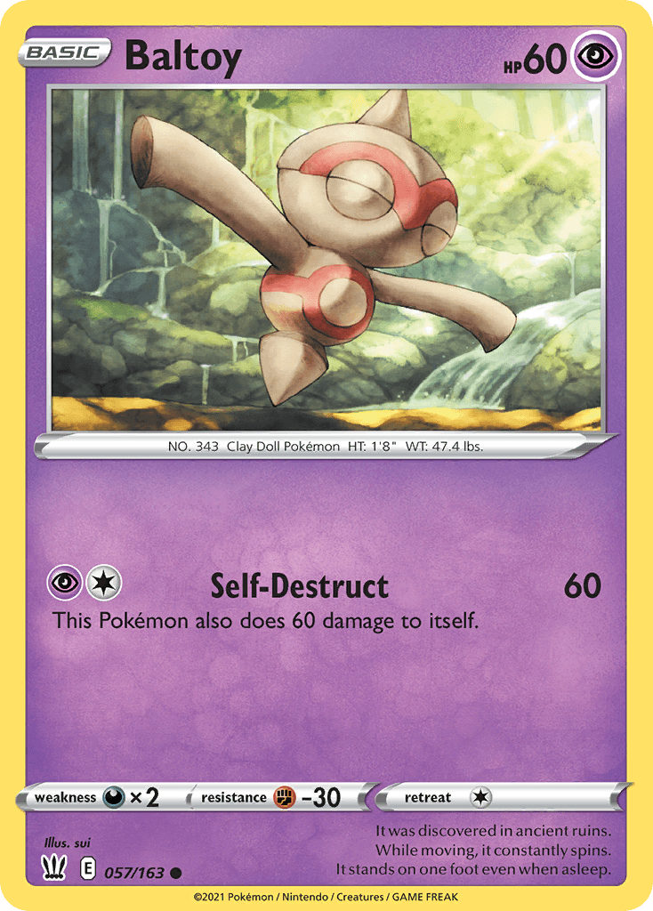 Baltoy, kortbilde fra pokemontcg.io