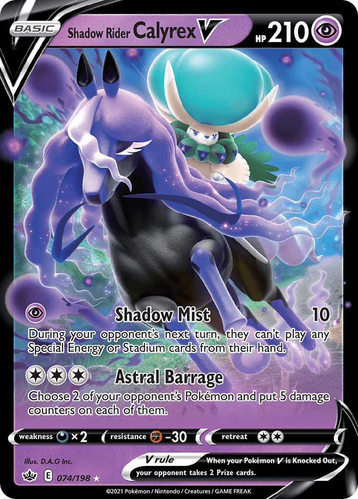 Shadow Rider Calyrex V, kortbilde fra pokemontcg.io