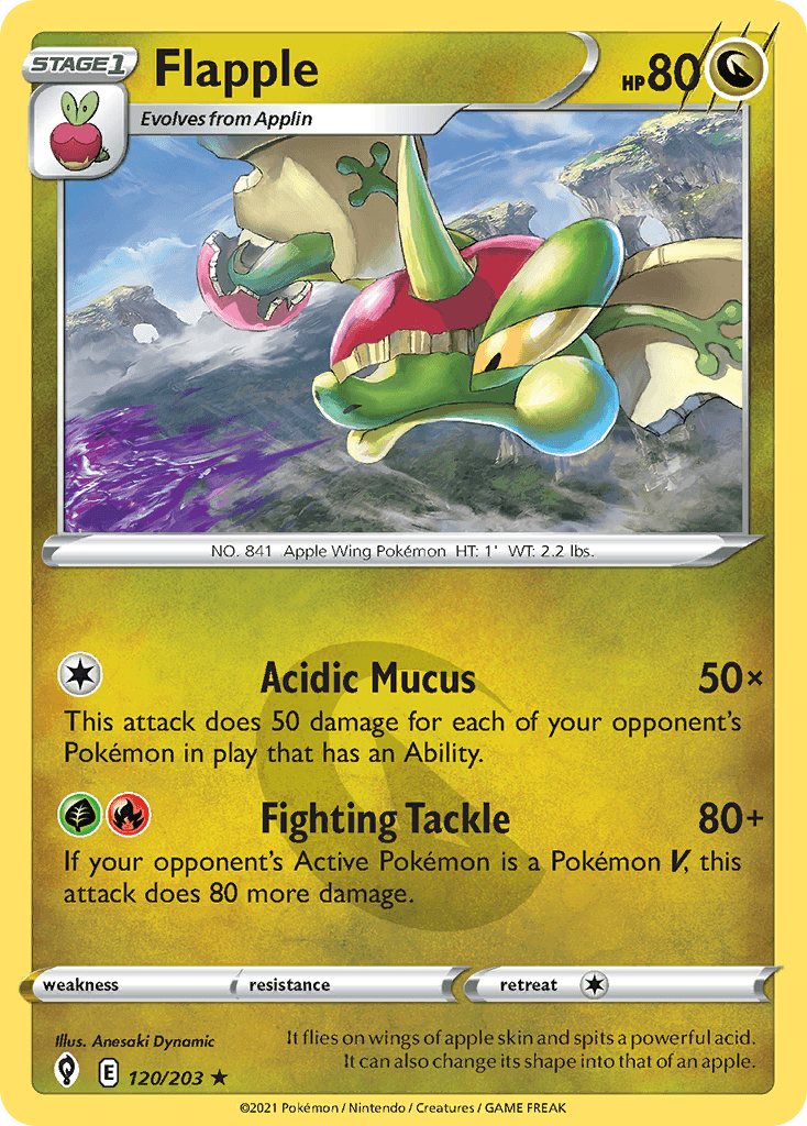 Flapple, kortbilde fra pokemontcg.io