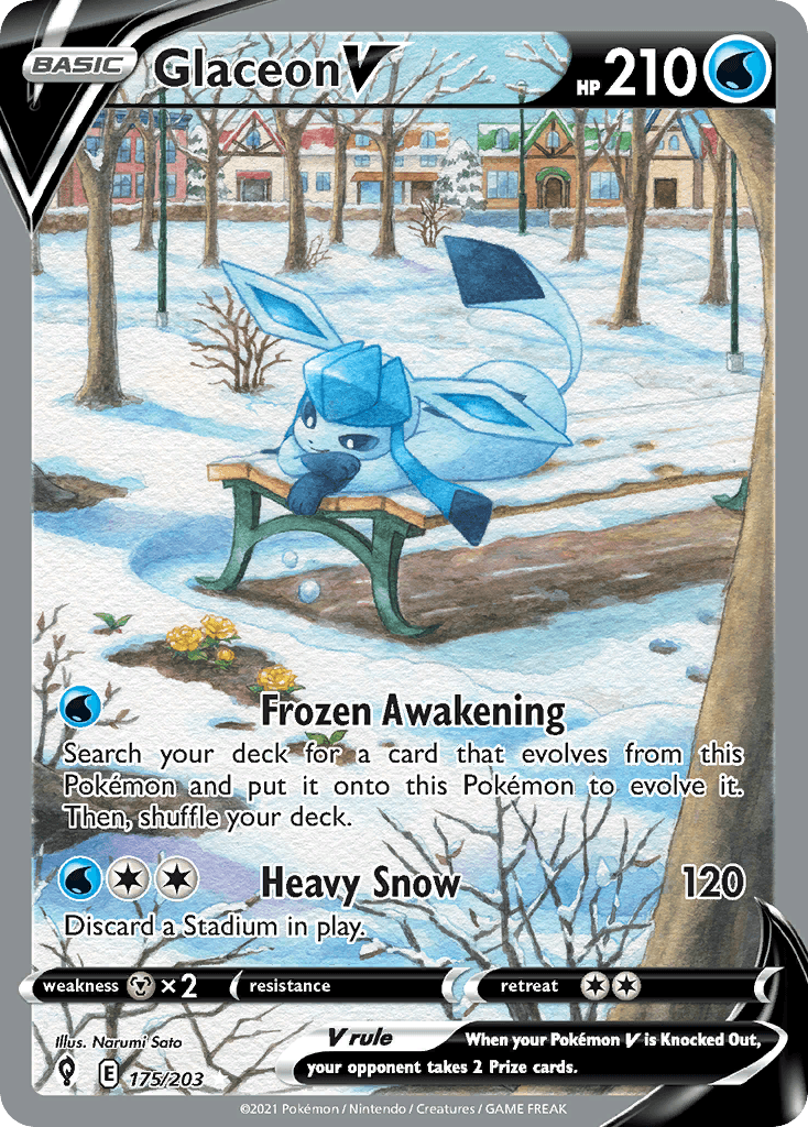 Glaceon V, kortbilde fra pokemontcg.io