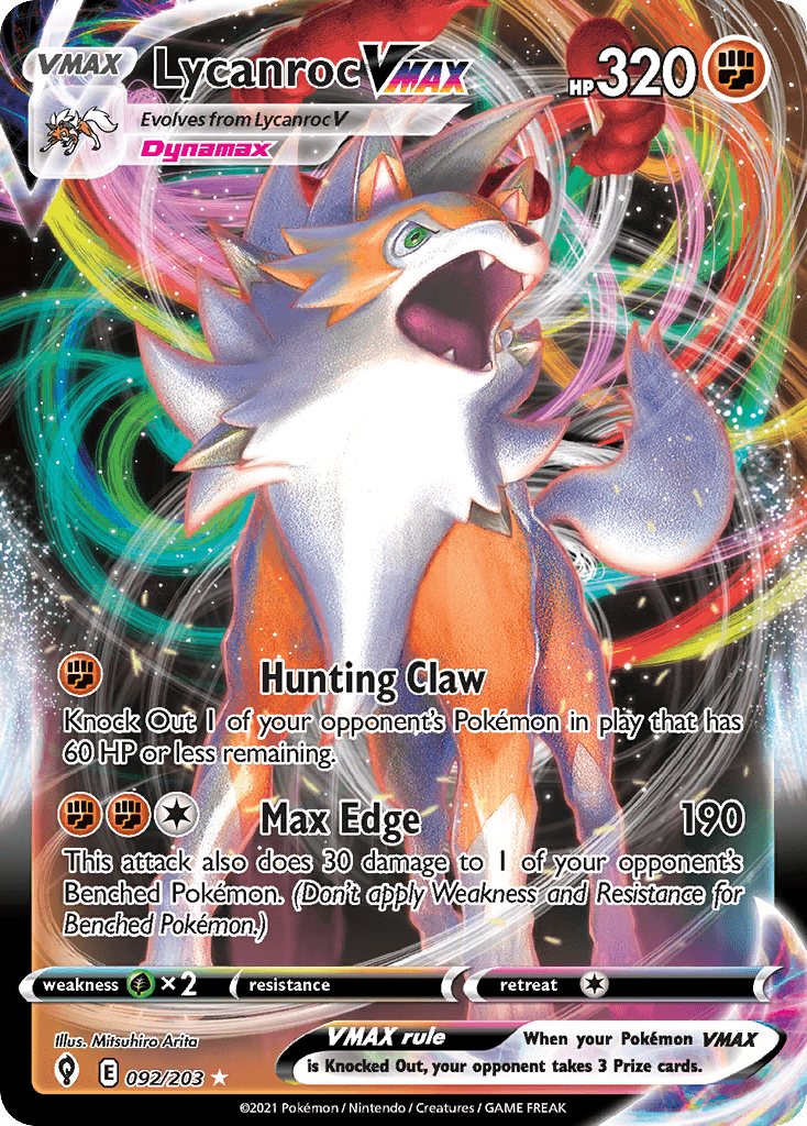 Lycanroc VMAX, kortbilde fra pokemontcg.io