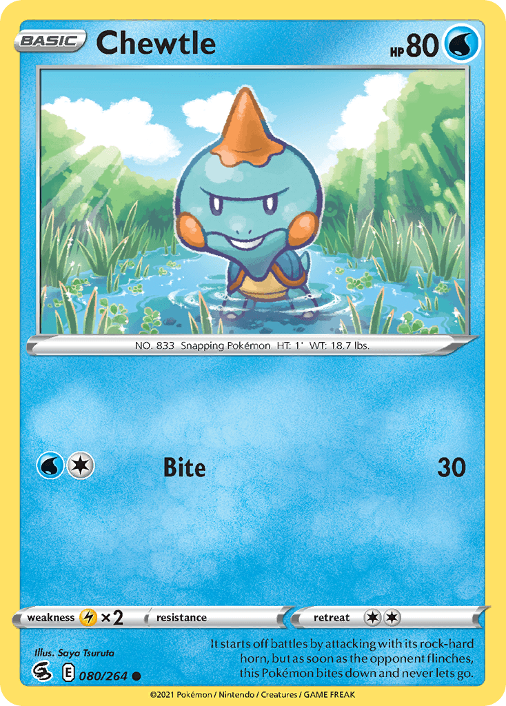 Chewtle, kortbilde fra pokemontcg.io