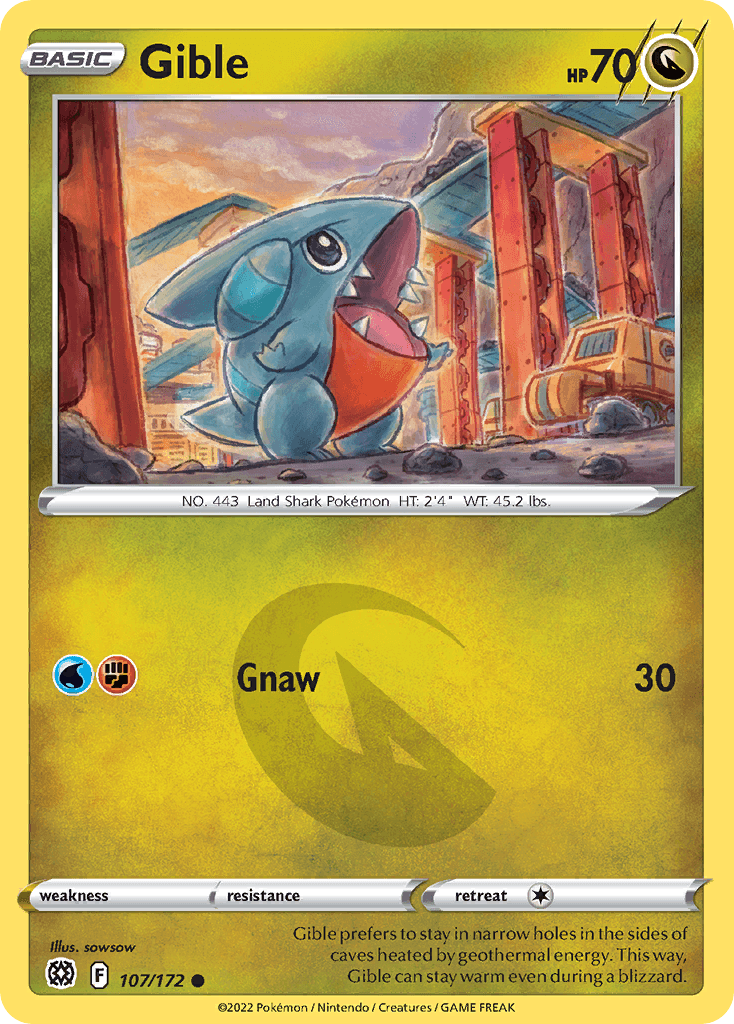 Gible, kortbilde fra pokemontcg.io