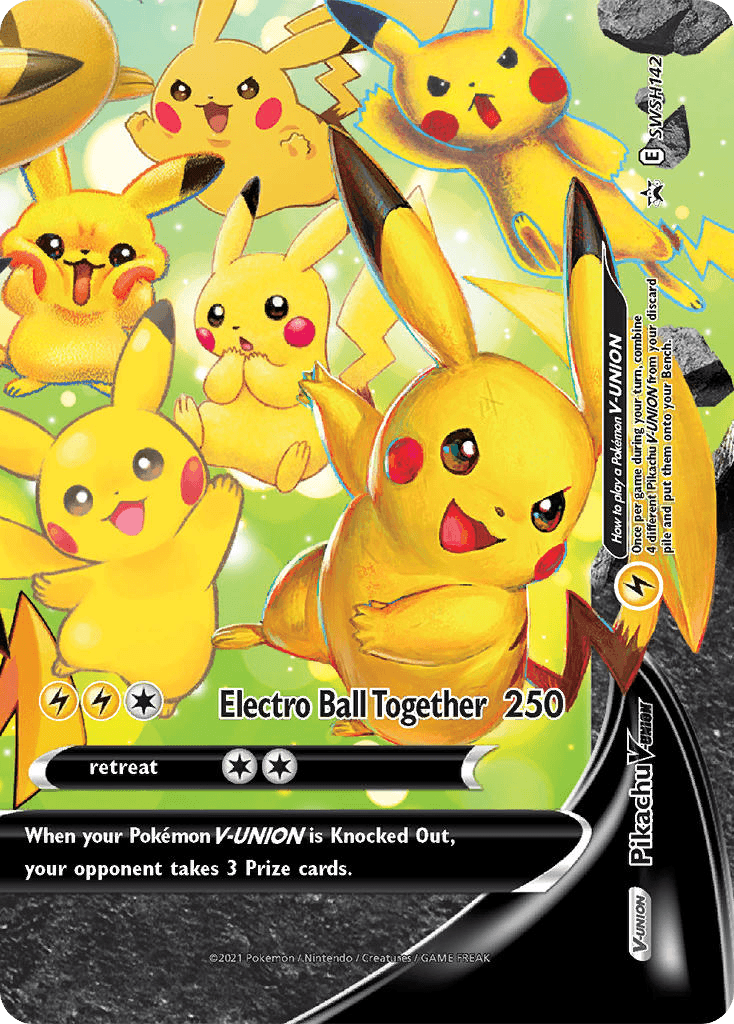 Pikachu V-UNION, kortbilde fra pokemontcg.io