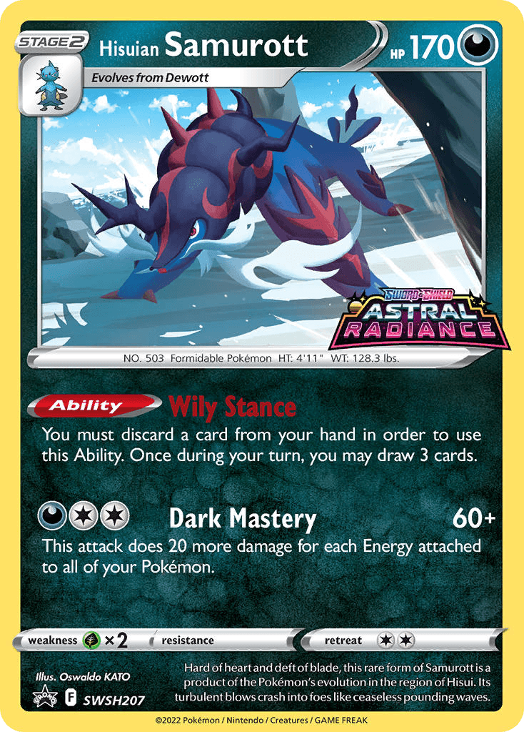 Hisuian Samurott, kortbilde fra pokemontcg.io