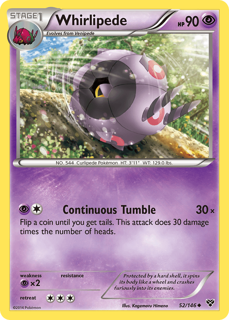 Whirlipede, kortbilde fra pokemontcg.io