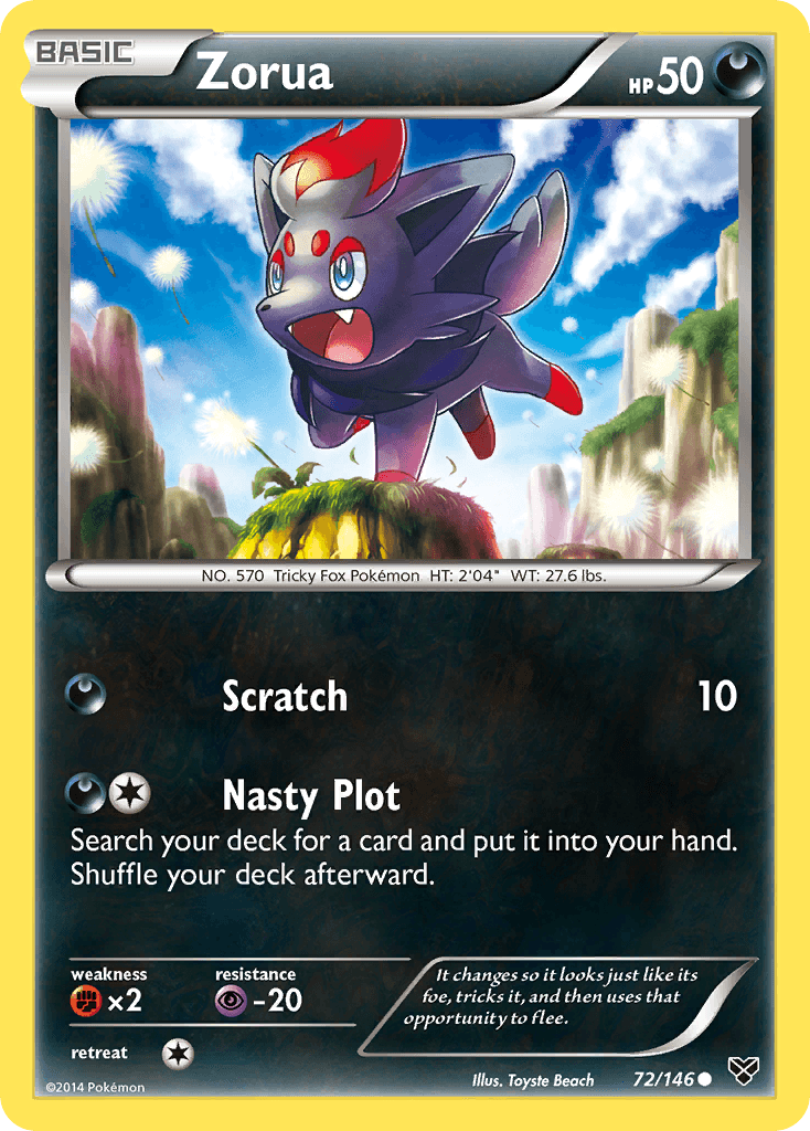 Zorua, kortbilde fra pokemontcg.io