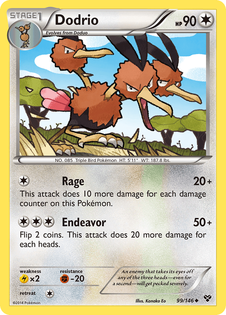 Dodrio, kortbilde fra pokemontcg.io