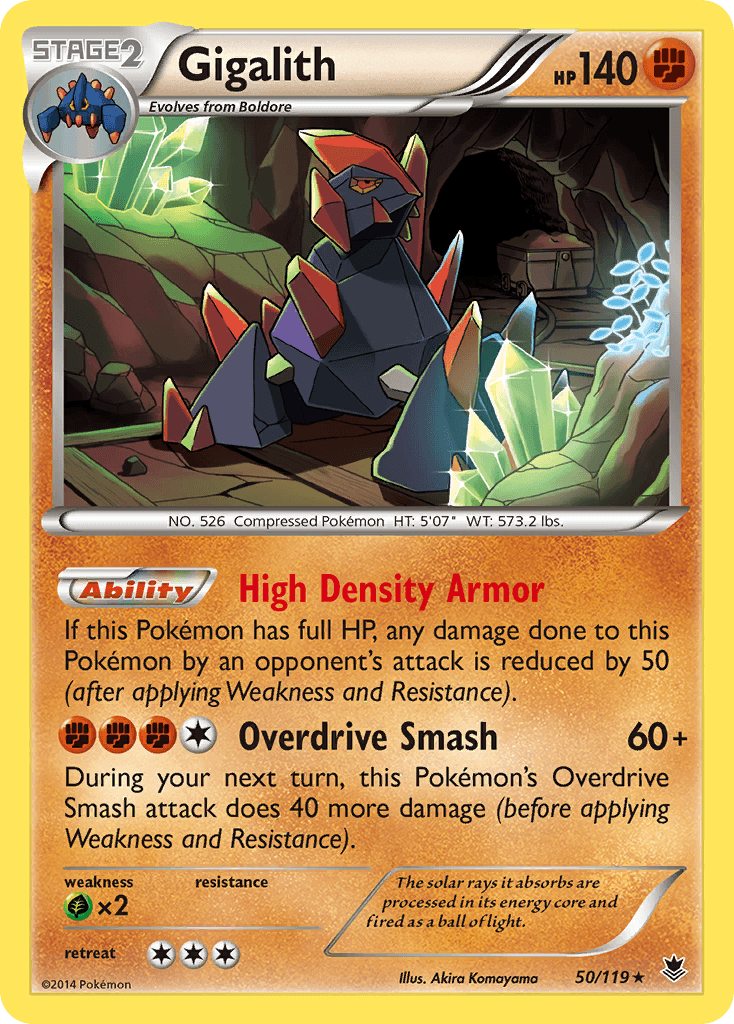 Gigalith, kortbilde fra pokemontcg.io