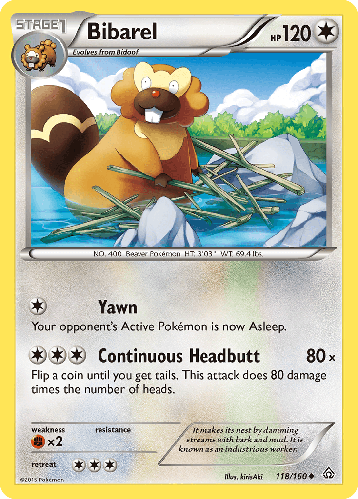 Bibarel, kortbilde fra pokemontcg.io