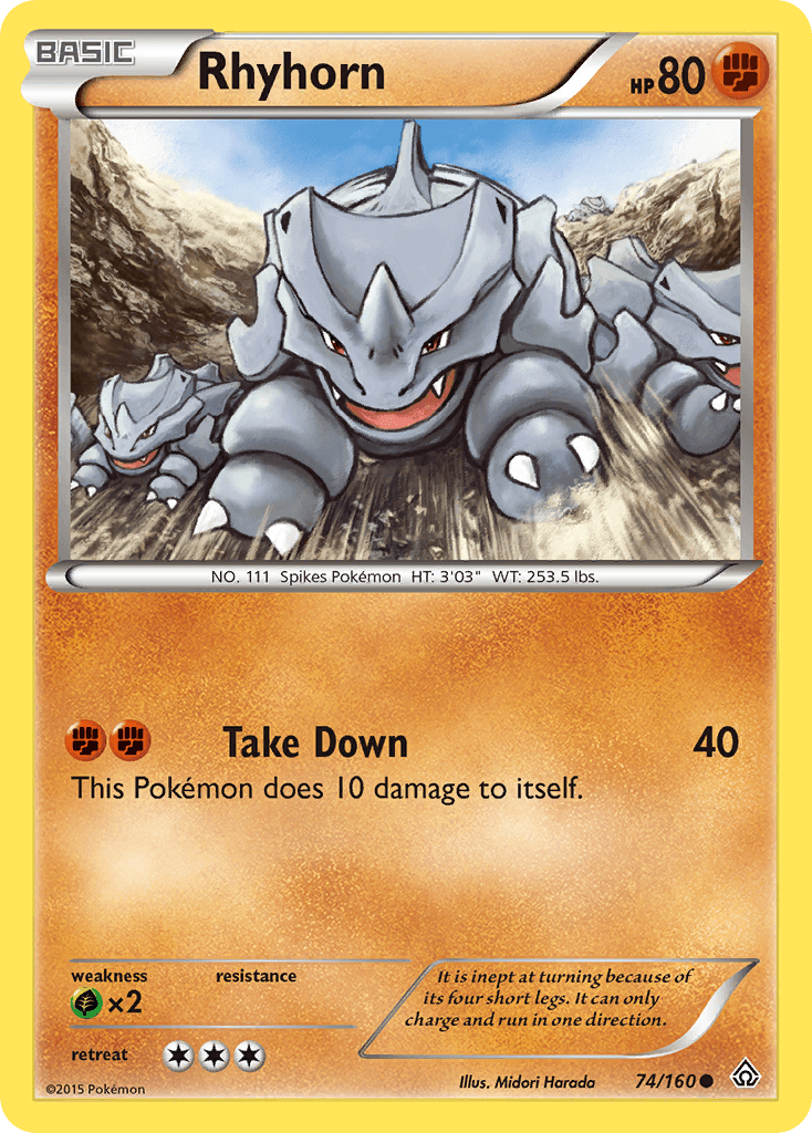 Rhyhorn, kortbilde fra pokemontcg.io