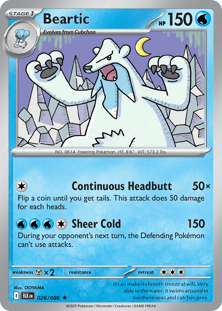 Beartic, kortbilde fra pokemontcg.io