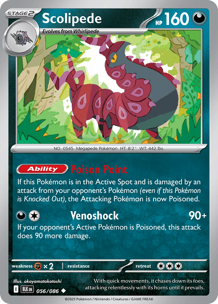 Scolipede, kortbilde fra pokemontcg.io