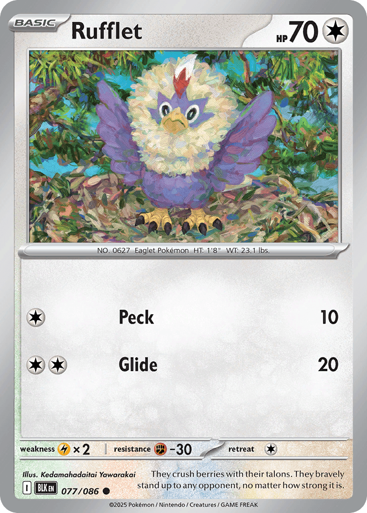 Rufflet, kortbilde fra pokemontcg.io