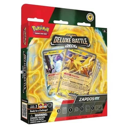 Zapdos ex Deluxe Battle Deck, produktfoto