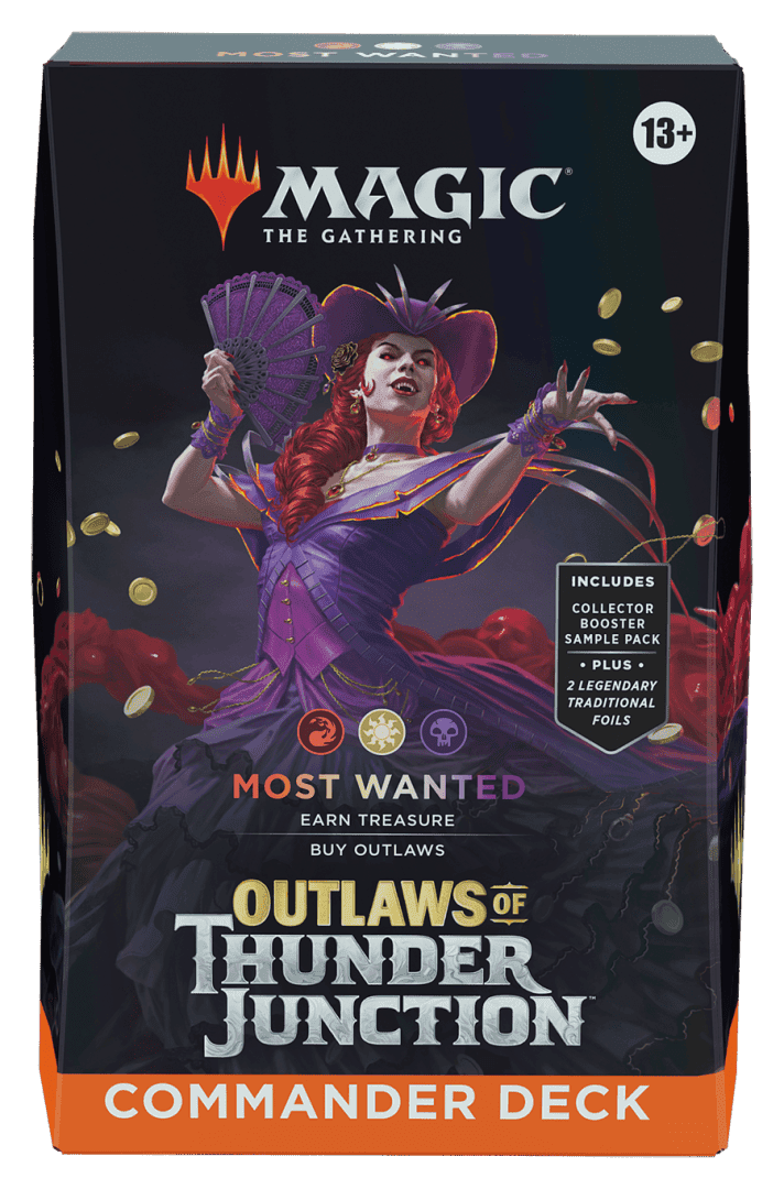 Outlaws of Thunder Junction Most Wanted Commander Deck, produktfoto