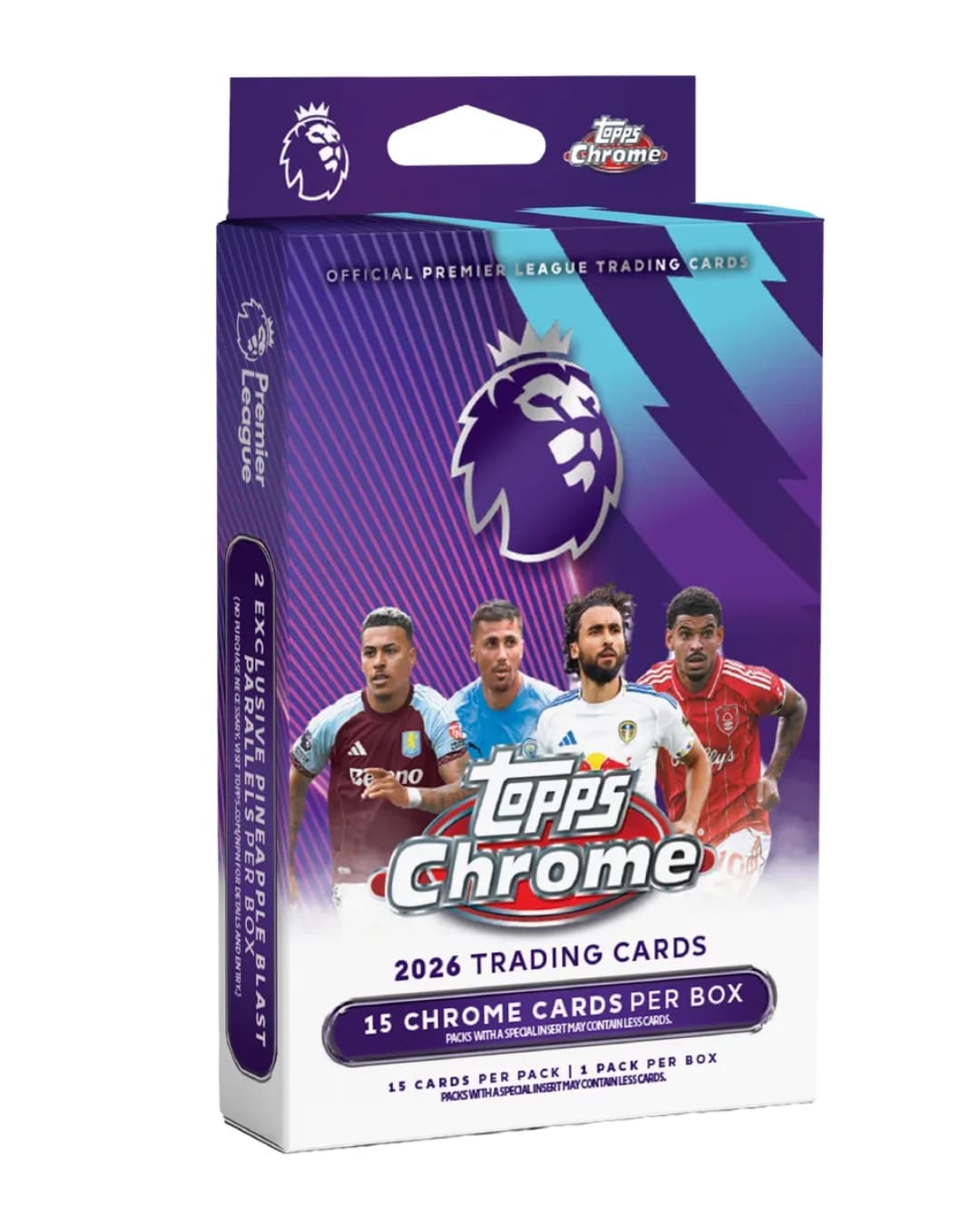 Topps Chrome Premier League 2026 Hanger-boks, produktfoto